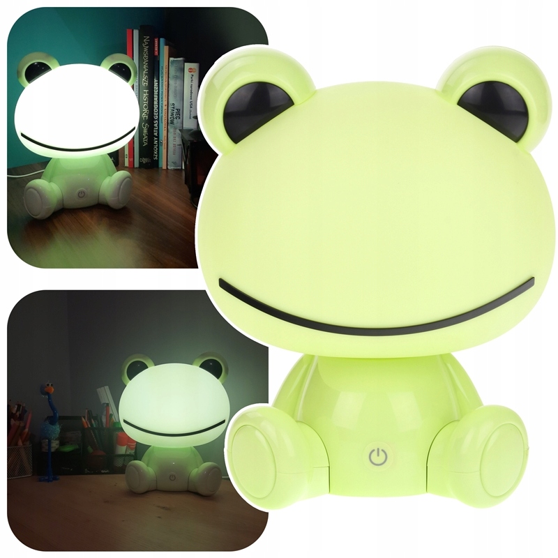 Nočná lampa do detskej izby - Detská nočná lampa Žaba pre deti LED