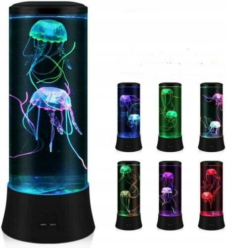Stolná lampa do detskej izby - Nočná lampa Zmeniť farbu simulácie LED medúzy