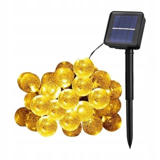 Solárne svietidlá - Solárne záhradné svetlá žiarovka 100 LED 12 M
