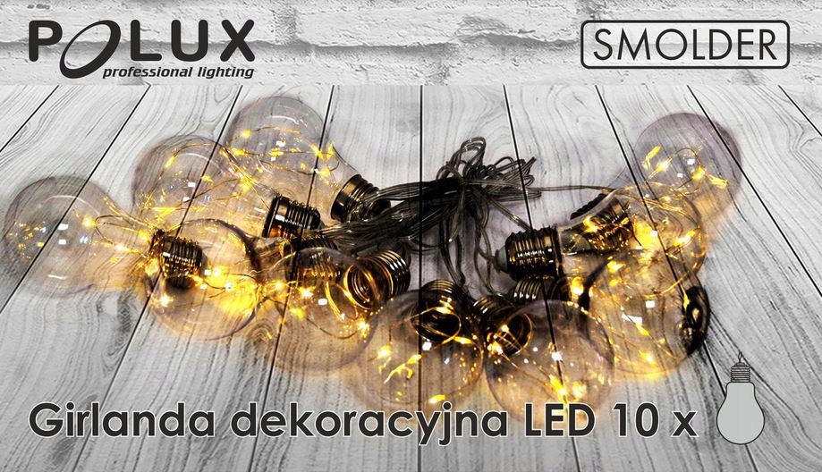 Vonkajšia dekoračná reťaz GIRLANDA - Garland Solmder 10 LED IP20 na batérie