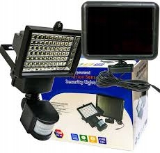 Pouličná LED lampa - LED FLOODLIGHT 15W CW SLIM SOLAR + PIR 1849