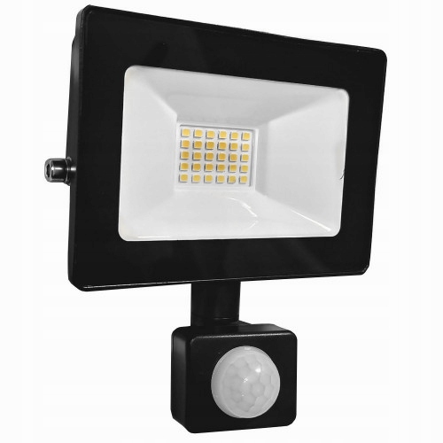 Vonkajšie fasádne svietidlo - LED FLOODLIGHT 20W 3000K MOTION SENSOR TEPLÁ