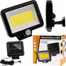 Pouličná LED lampa - LED COB 5W SOLAR + PIR 3752