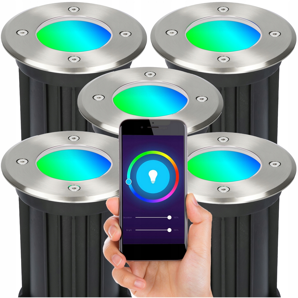 Nájazdové svietidlá - OSVETLENIE ZEMNÉHO SVETLA PRE LED RGB IP65