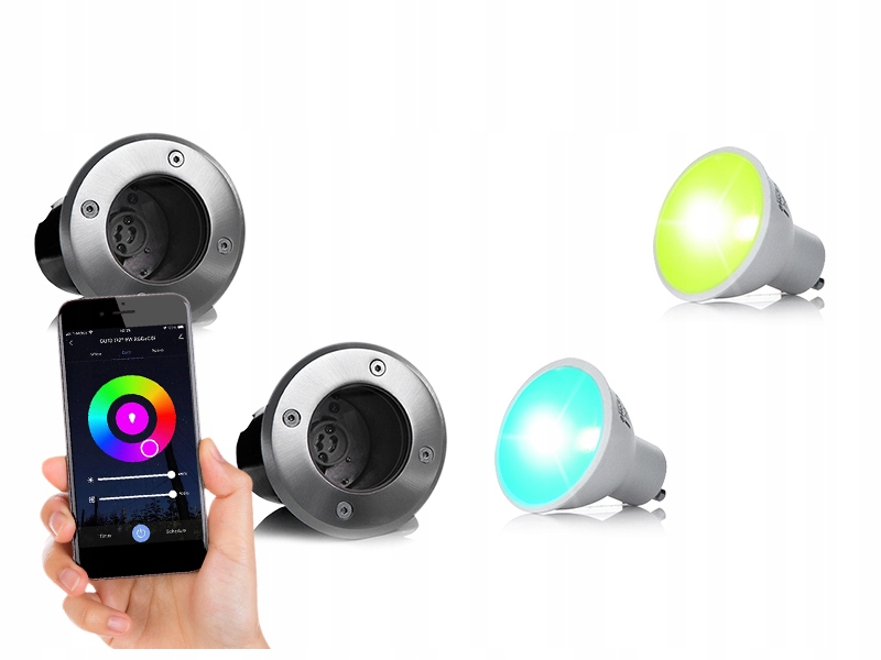 Nájazdové svietidlá - SVIETIDLO NA ZEMNÝ POHON PRE RGB WIFI POVRCH