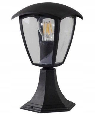 Stĺpíkové osvetlenie - Vonkajšia externá lampa VENA E27 na balkónovej terase