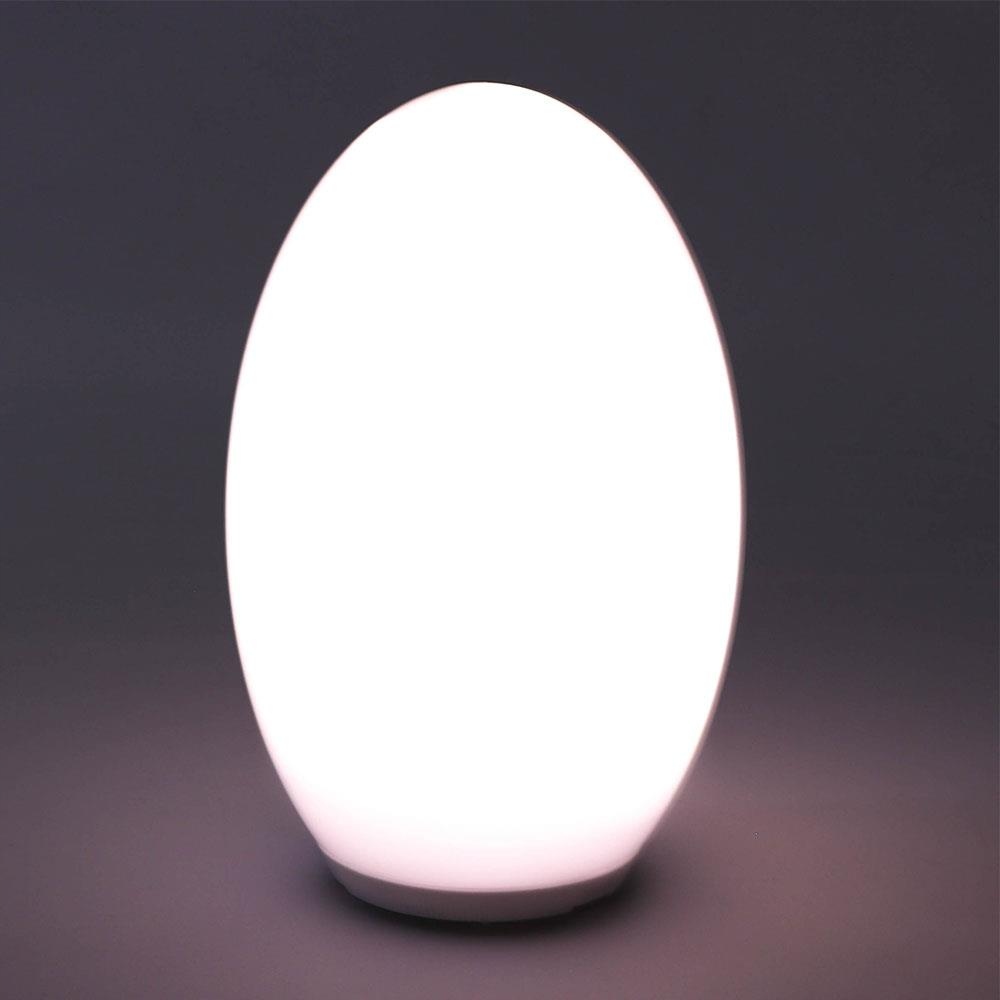 Vonkajšie fasádne svietidlo - Solárne svietidlo LED vajcia RGB + teplá biela 5lm