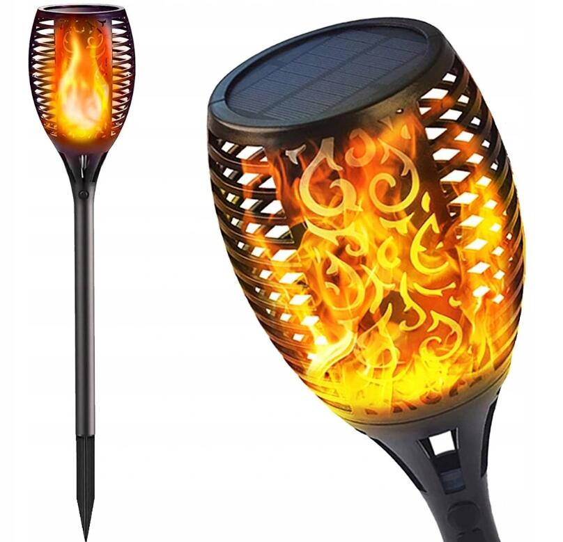 Solárne svietidlá - Torch 78cm Solárna lampa 96 LED plameňový efekt