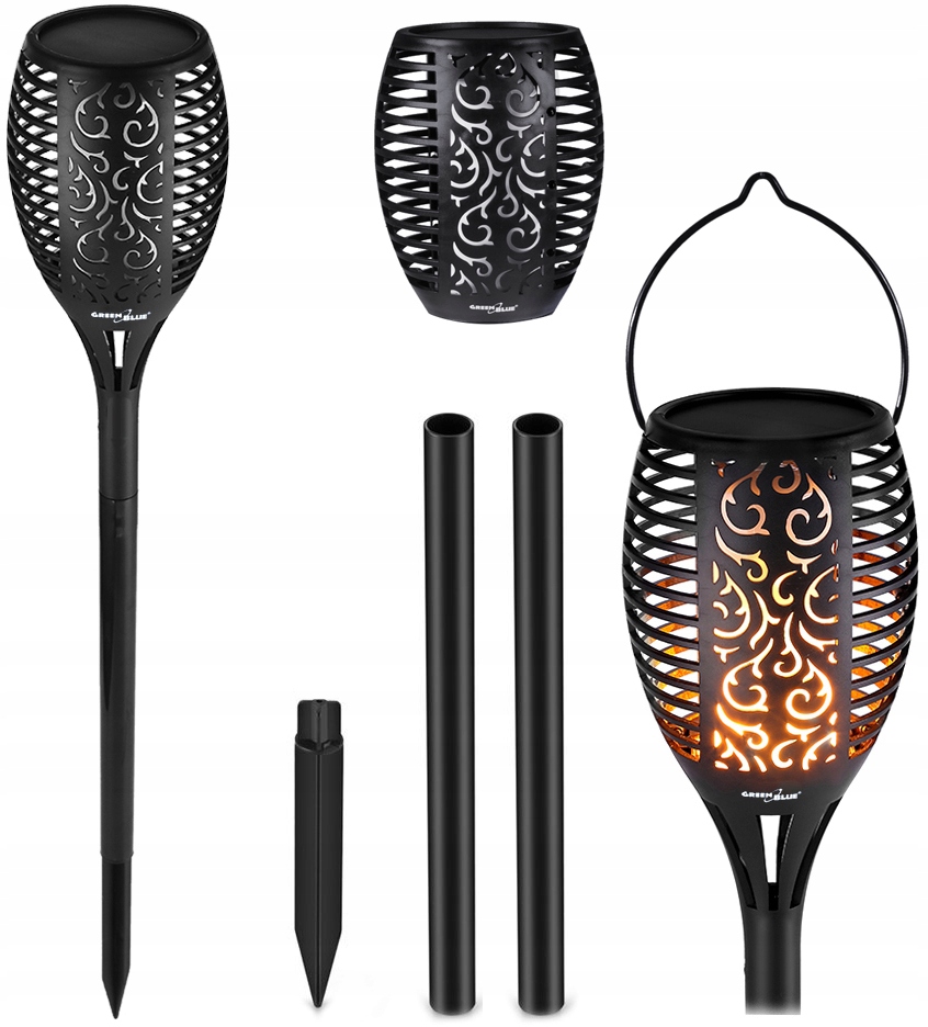 Solárne svietidlá - Torch LED svietidlo Solárne záhradné svietidlo