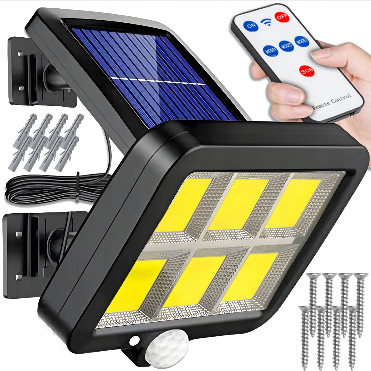 Pouličné svietidlo Solar Light 80 W 1200 lm na solárne napájanie