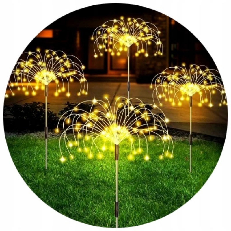 Solárna lampa, biela, 100 cm, 1 ks.