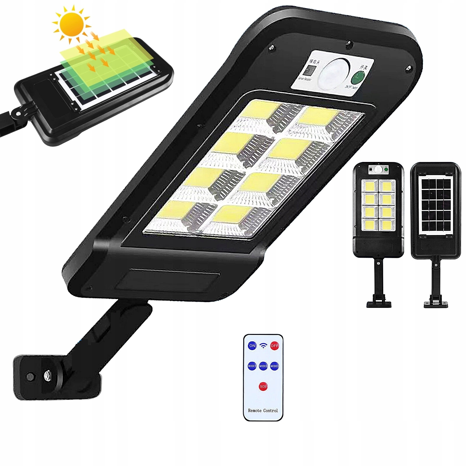 Pouličné svietidlo DDK 600 W 6500 lm, solárne napájanie