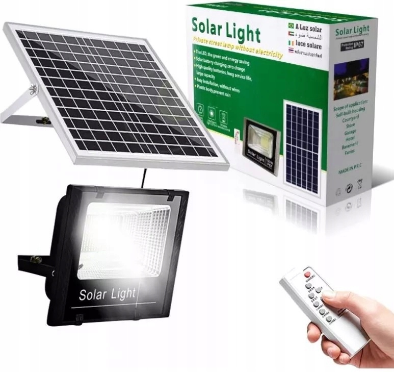 Pouličné svietidlo SOLARRLIGHT 500 W 5000 lm na batérie, solárne napájanie