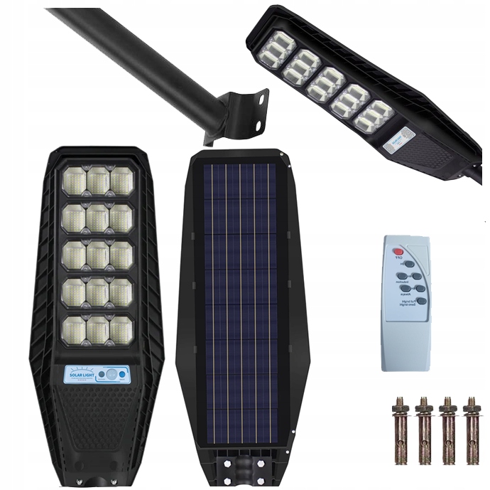 Pouličné svietidlo RGR 500 W 20000 lm, na batérie, solárne napájanie