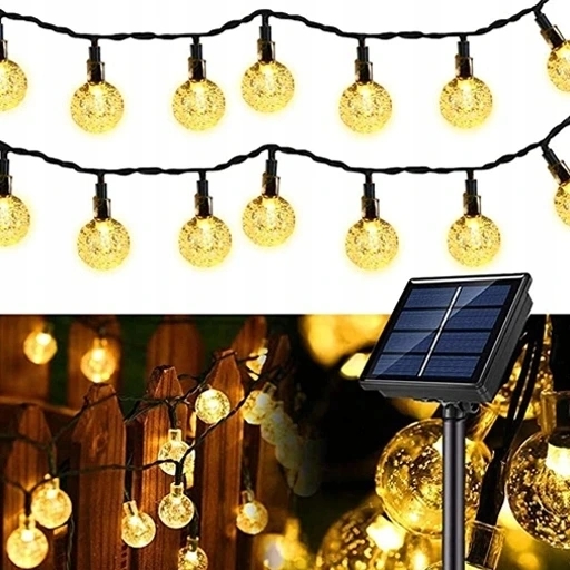 Solárna lampa, biela, 950 cm, 1 ks.