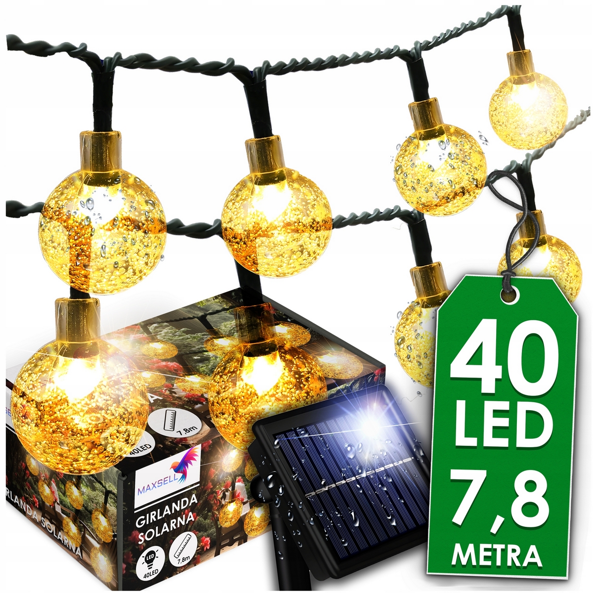 Girlanda MAXSELL 780 cm solárna