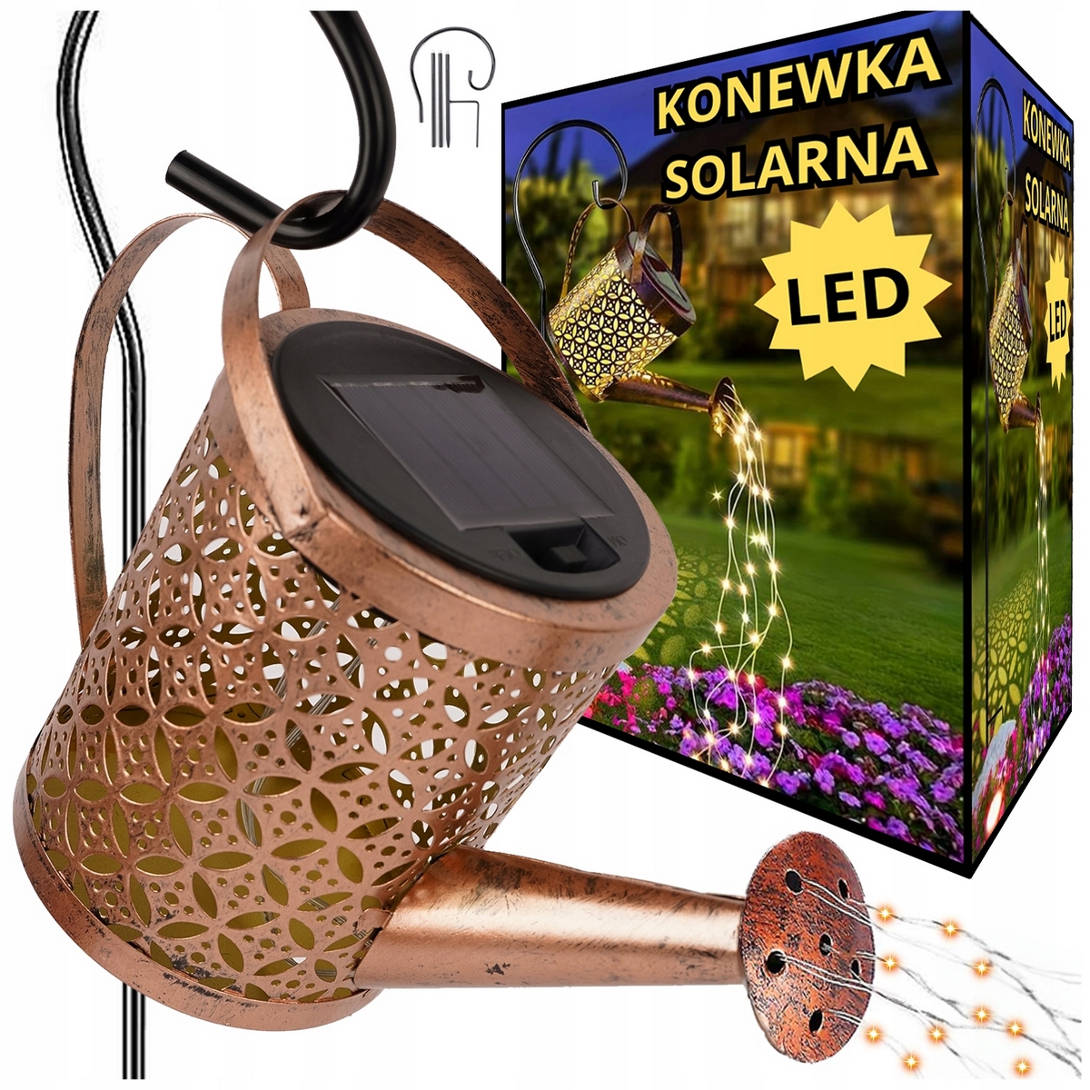 Solárna lampa ARSA GO, 83 cm, 1 ks.