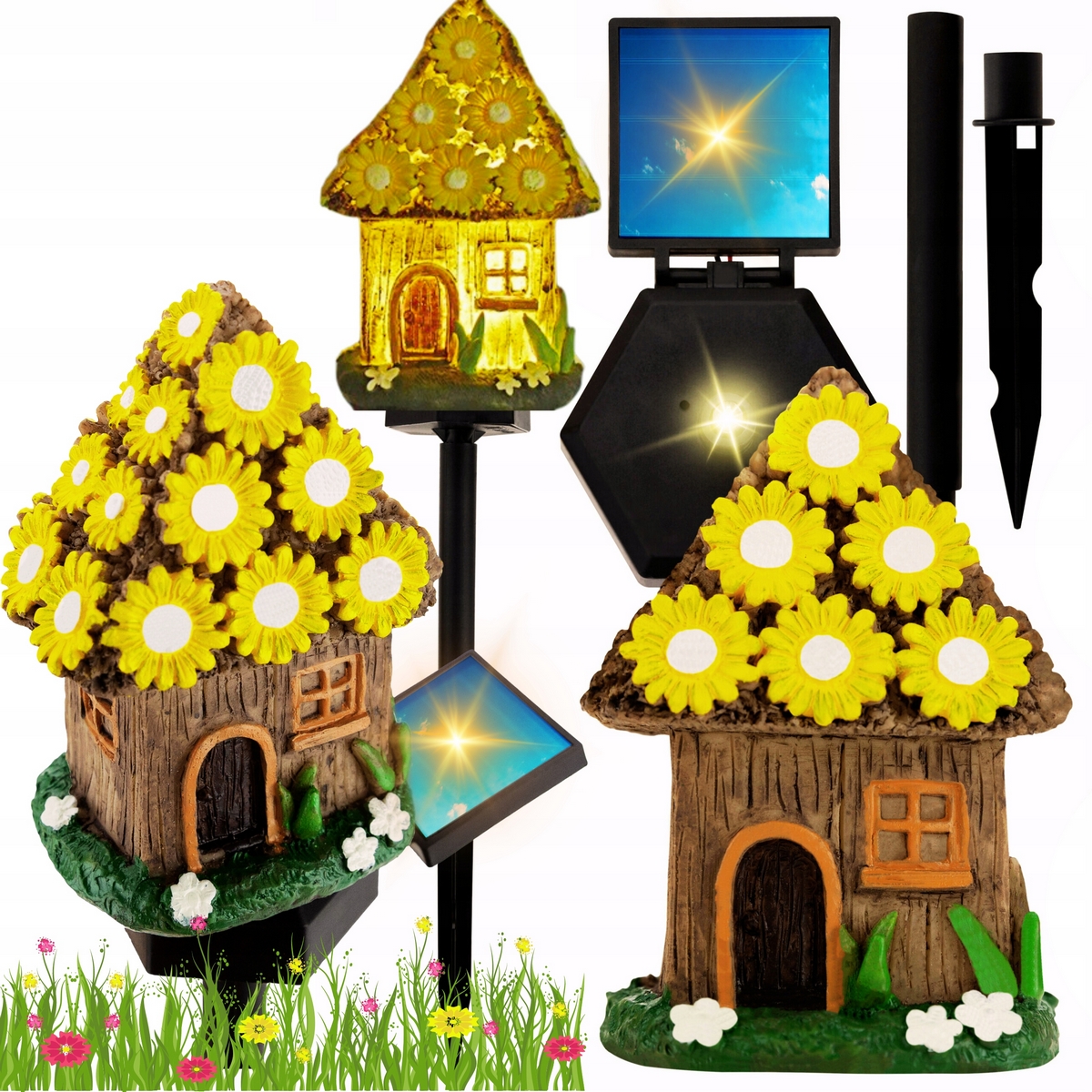 Eddcom vstavaná solárna lampa 40 cm 1 ks.