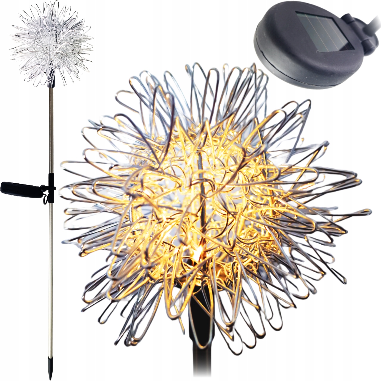 Cortina vstavaná solárna lampa 68 cm 1 ks.