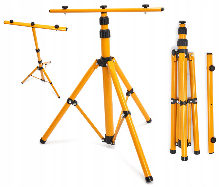 Stojan na statív pre halogénové svetlomety, dvojitý, 160 cm, stabilný, nastaviteľný