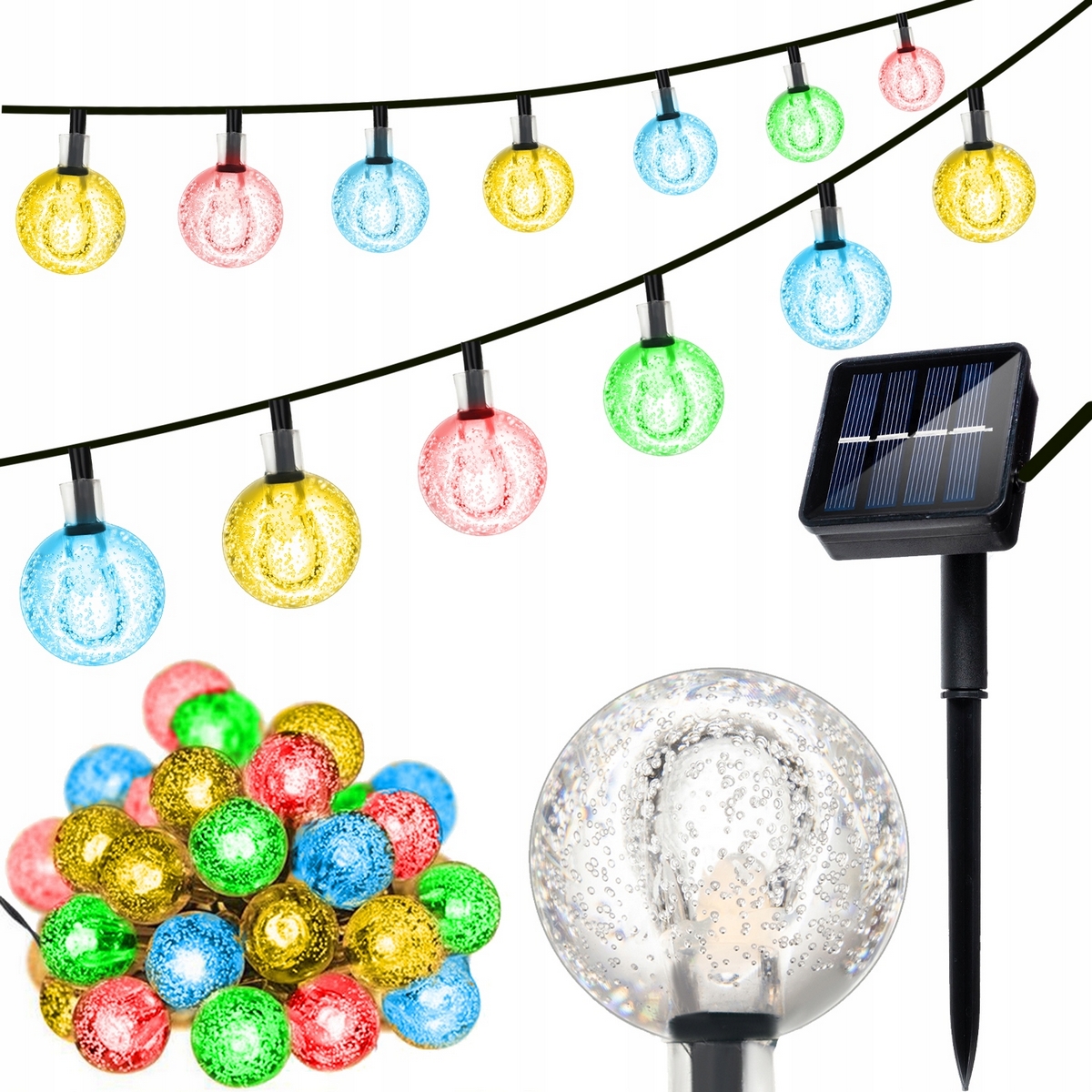 Girlanda Gardlov 620 cm solarne