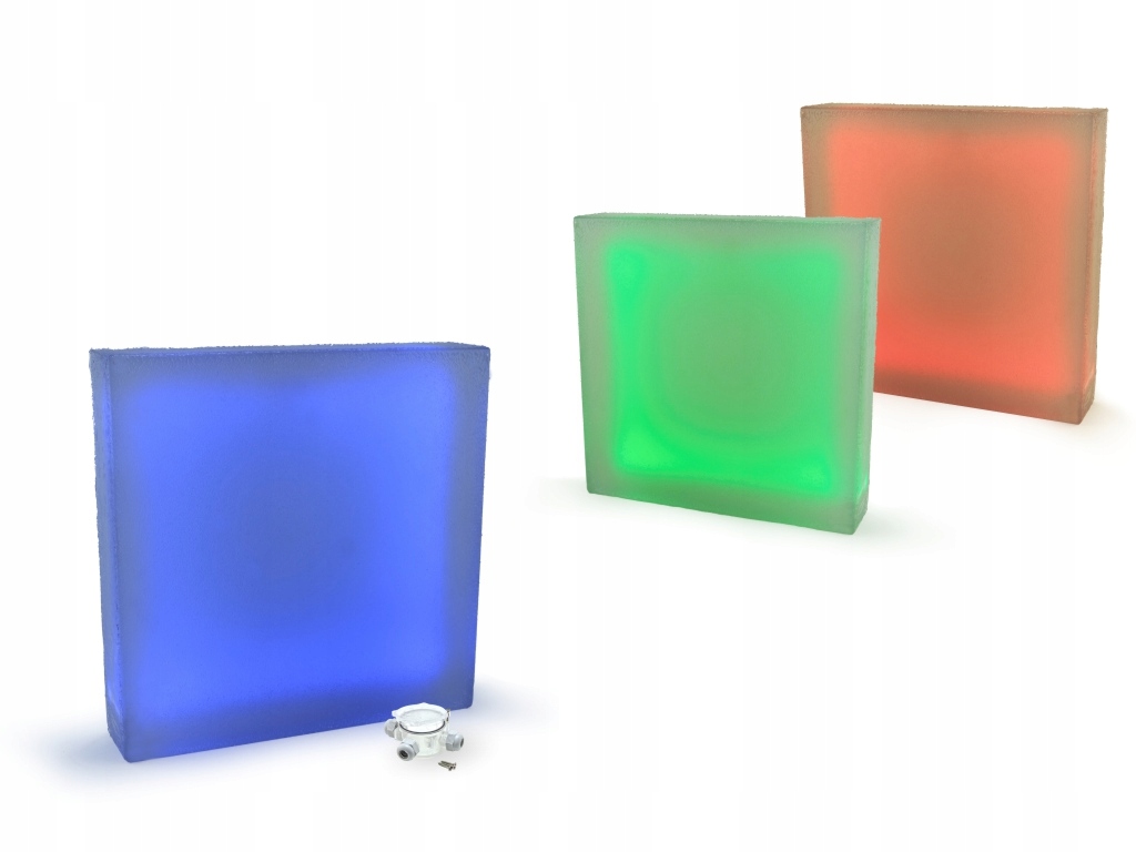 Nájazdové svietidlá - Žiariace dlažobná doska 40x40 RGB