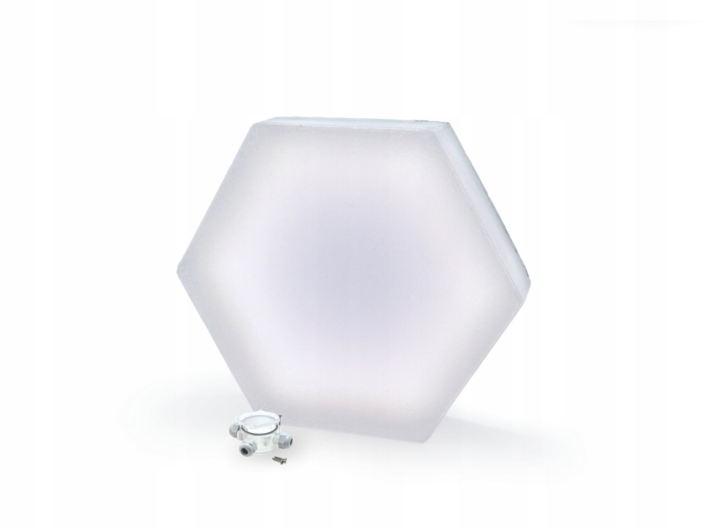 Nájazdové svietidlá - Žiariace dlažobná doska. Hexagon prepíše