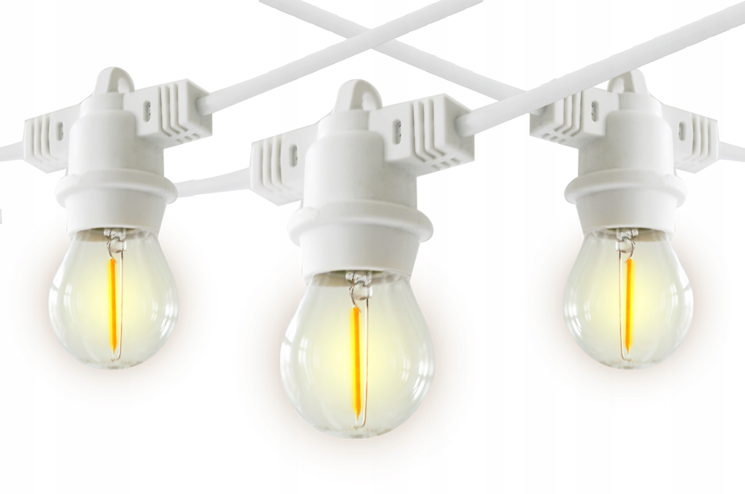 Vonkajšia dekoračná reťaz GIRLANDA - Svetlo dekorácie Hygge Bocho lampa 10m + 10 E27
