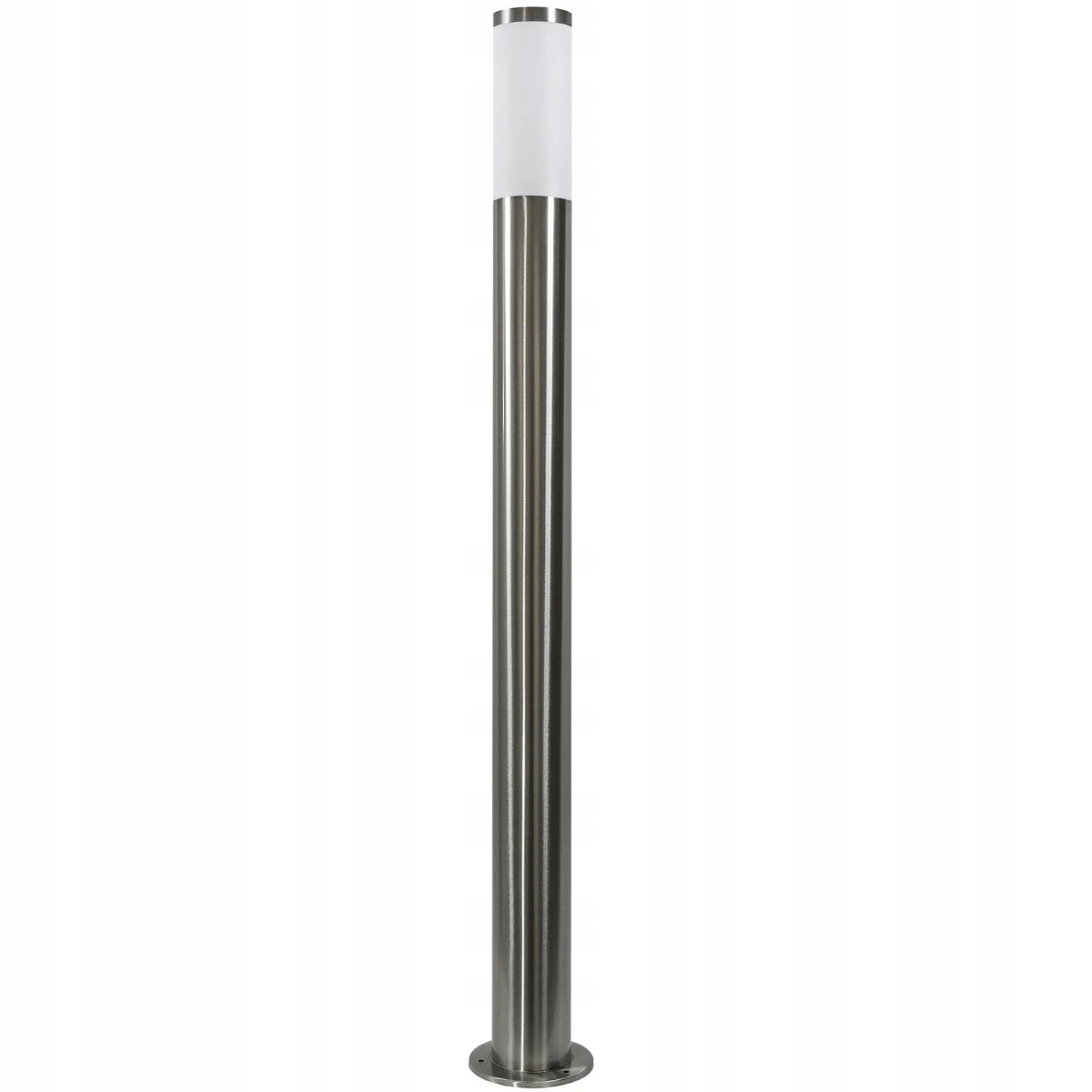 Okrúhly stĺp osvetlenia Polux E27, 100,1 cm, strieborný