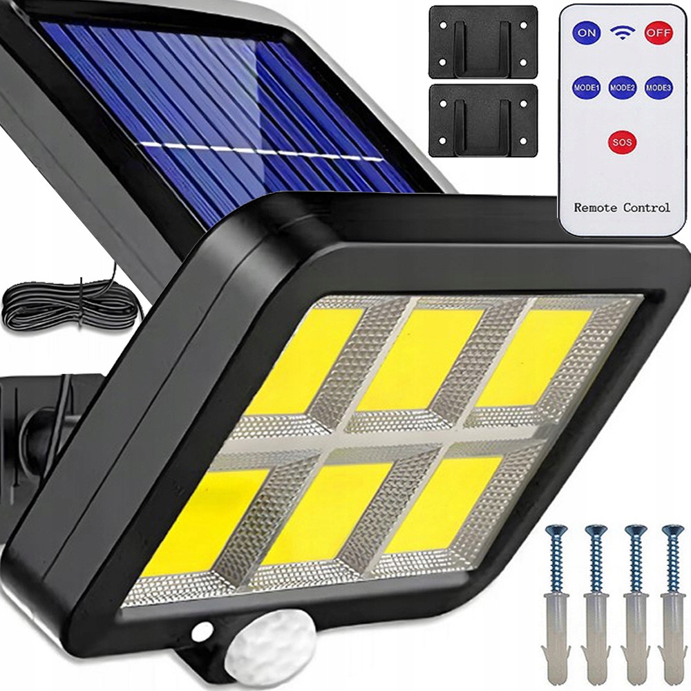 INTMIX pouličné svietidlo 300 W 250 lm, solárne napájanie