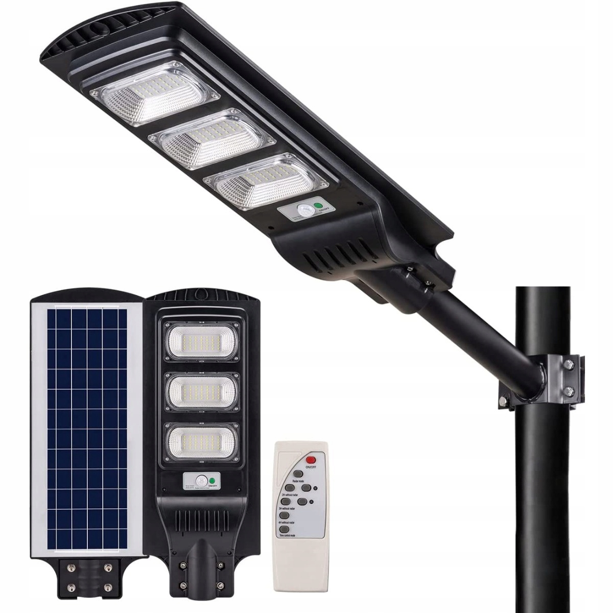 NNLED pouličné svietidlo 1200 W 120000 lm solárne napájanie
