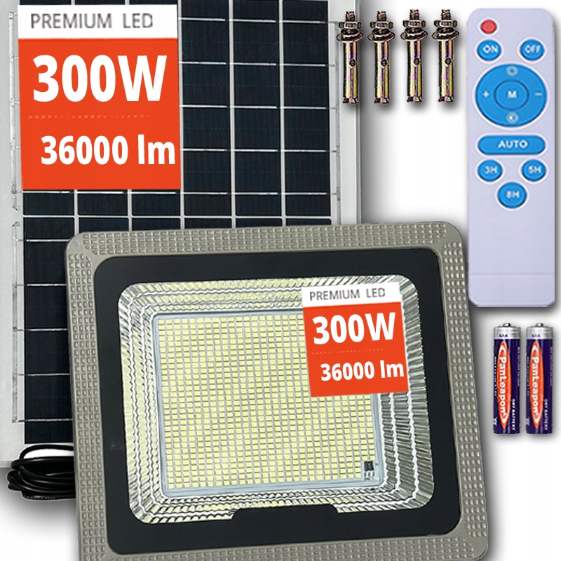 Vogler pouličné svietidlo 2200 W 264000 lm solárne napájanie