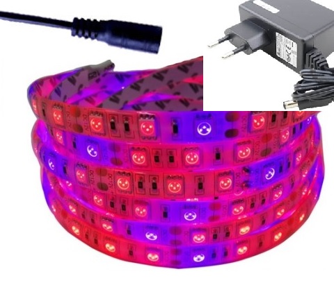 Osvetlenie pre rastliny - SET GROW LED pásik pre rast rastlín 2 m IP20