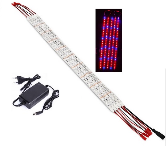 Osvetlenie pre rastliny - SET GROW LED pásik pre rast rastlín 5x50 cm