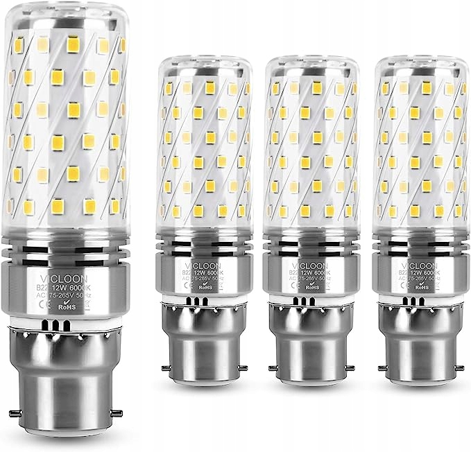 Smart osvetlenie - LED žiarovka B22 12W 6000K 4 ks