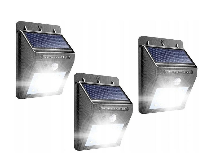 Solárne svietidlá - Sada 3 ks - Solar 30 LED - Snímač pohybu