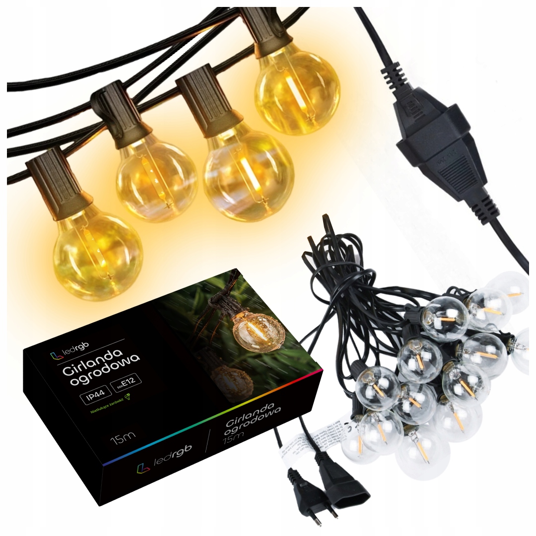 LED_RGB_50_bulb girlanda 1500 cm sieť