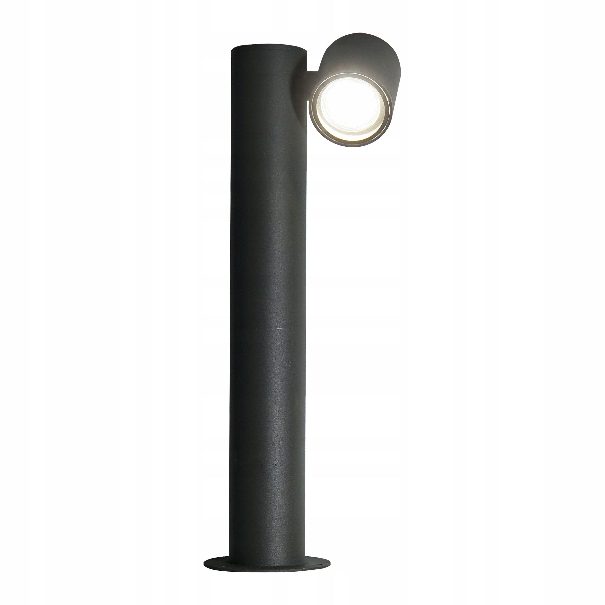 Okrúhly stĺp osvetlenia Polux G10, 44 cm, čierny