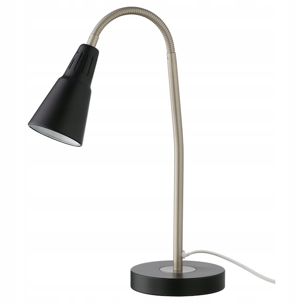 IKEA KVART Stolná lampa čierna