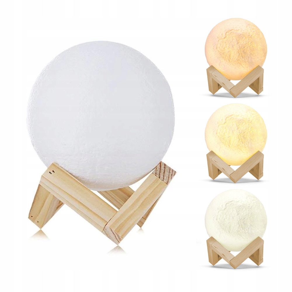 NOC LIGHT MOON LAMP 3D 3 REŽIMY OKRUH 41CM