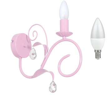Nástenná lampa MILAGRO MIA PINK 1068 + ŽIAROVKA ZADARMO!