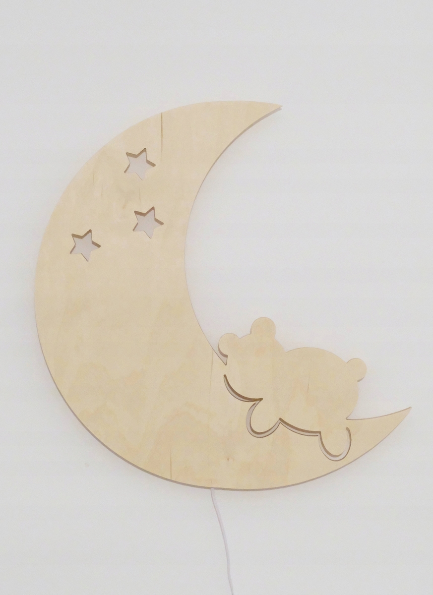 Detské nástenné svietidlo LED moon. DARČEK