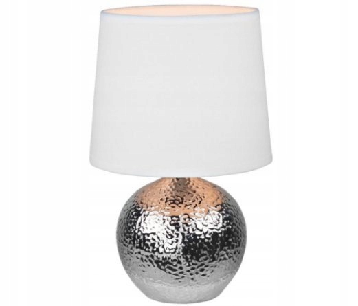 Stolová lampa SILVER BALL 31 cm s porcelánovým podstavcom