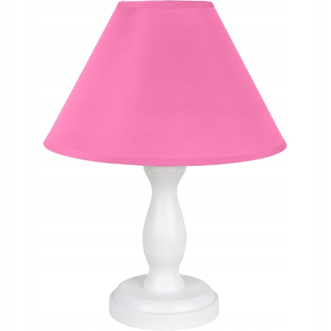 Stolná lampa Lura ružová biela