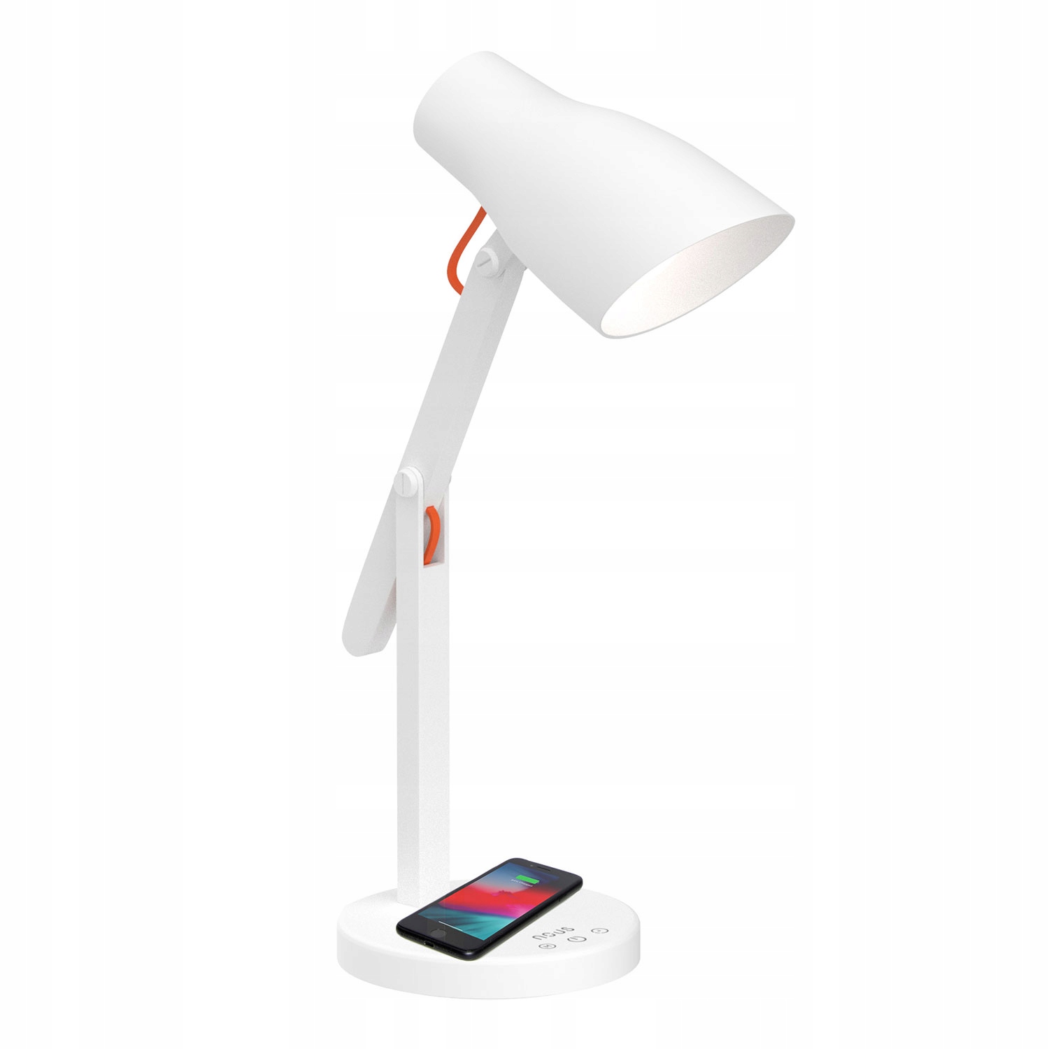 Stolná lampa s nabíjačkou QI NOUS S5 LED biela