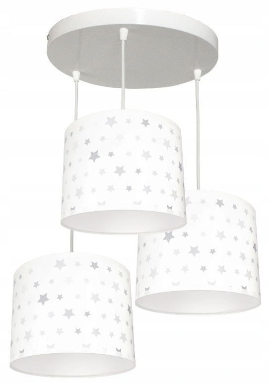 Detská závesná lampa WHITE STARS 3