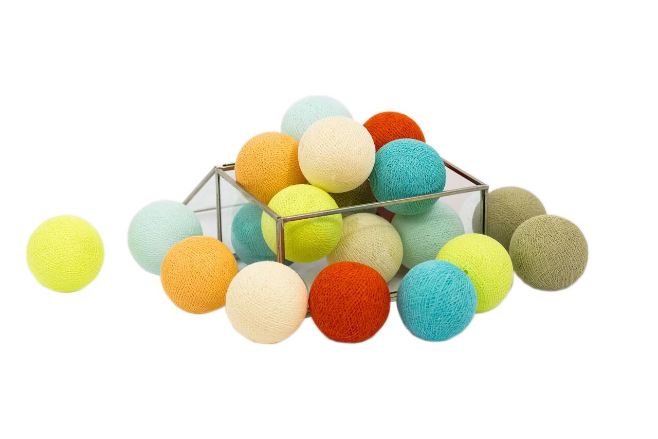 Žiarové guličky Bavlnené guličky FUN SET 10 guličiek