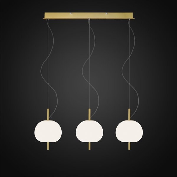 Exkluzívna LED lampa na zavesenie zlato-biela Apple CL