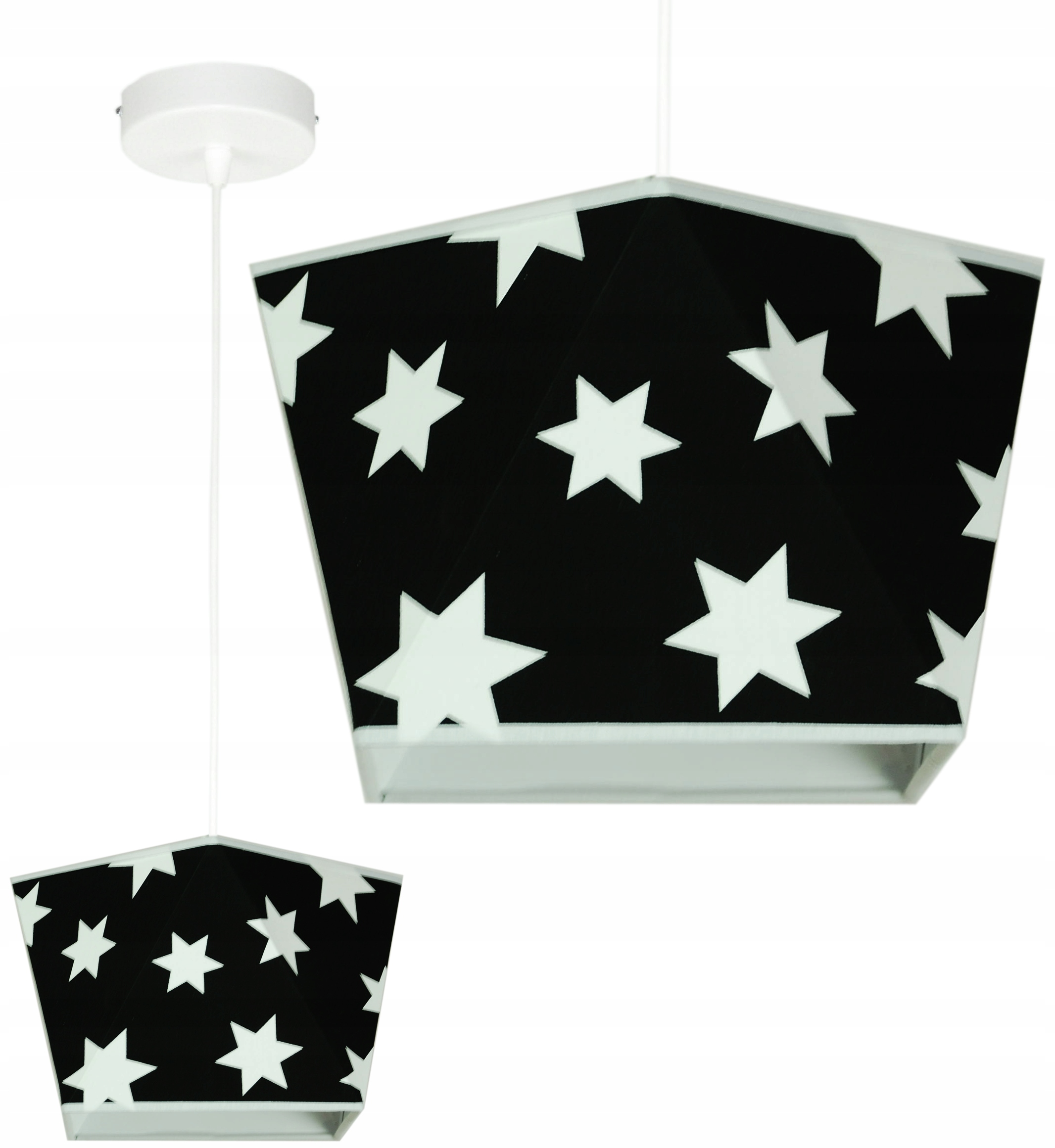 Moderný tienidlo na lampu 3D LED luster s hviezdami