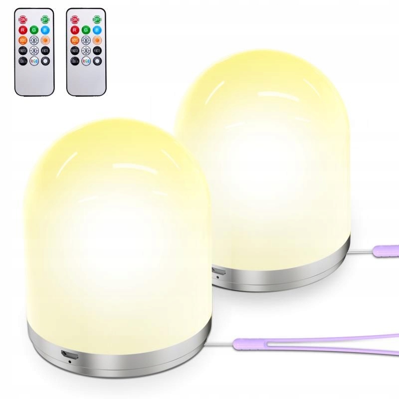 Viacfarebná prenosná lampa USB s diaľkovým ovládaním